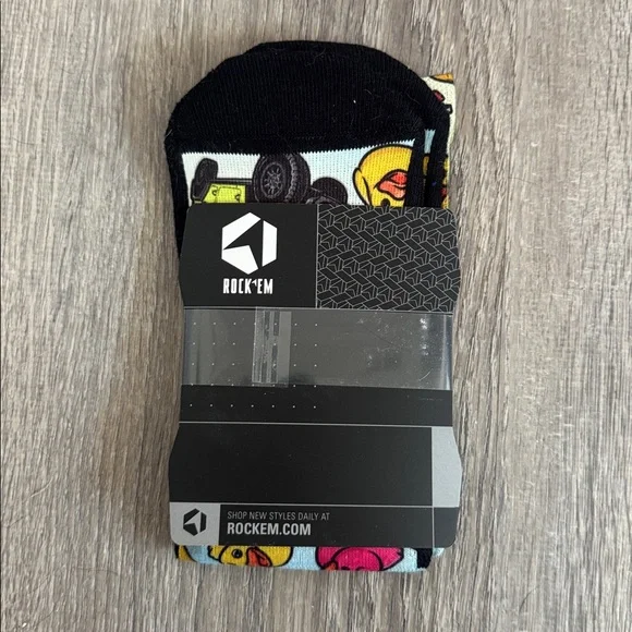 Colorful Duck and Jeep Pattern Socks - Picture 2 of 2